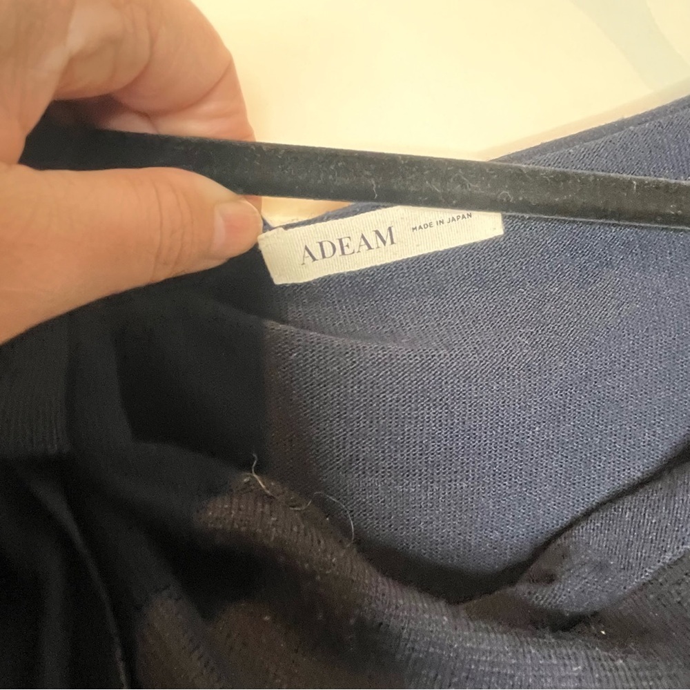 ADEAM | Shoulder Tie Black Sweater - Picture 4 of 5